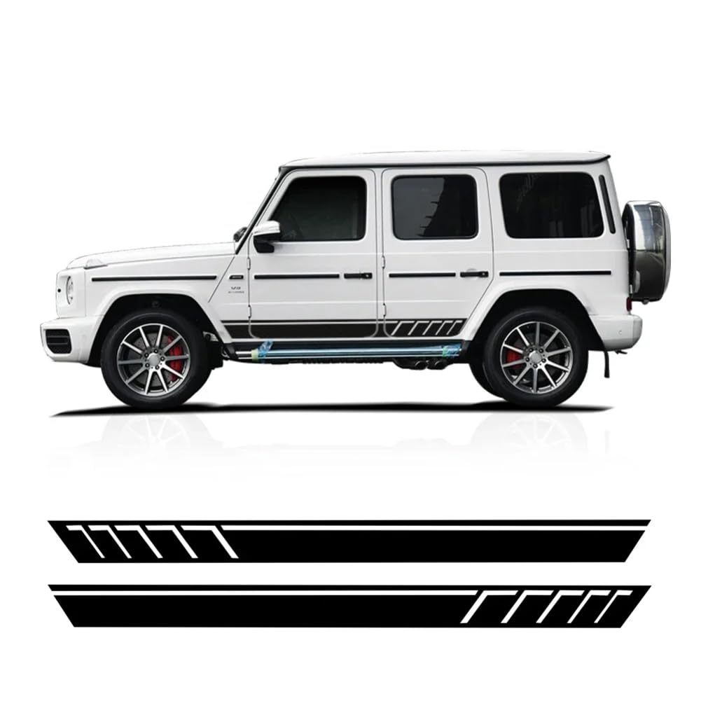 Auto-Styling-Aufkleber, Seitenschweller, Rennstreifen-Aufkleber, für M=ercedes B=ENZ G63 AMG G-Klasse 2019-heute Zubehör von LBRYVTCE