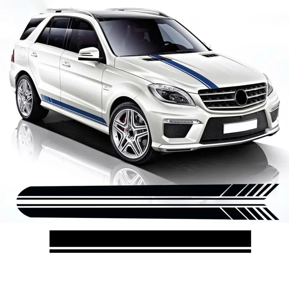 Edition 1 AMG Auto-Styling Motorhaubenabdeckung Aufkleber Seitenstreifen Rockaufkleber, für M=ercedes B=ENZ ML-Klasse W164 W166 ML320 ML350 ML55 ML63 von LBRYVTCE