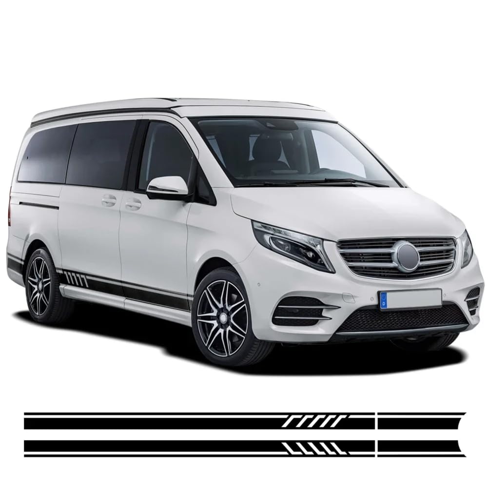 Edition 1 Streifen Autotür Seitenschweller Aufkleber, Für Benz Vito V Klasse W447 W639 V260 V260L SWB LWB Aufkleber Zubehör von LBRYVTCE