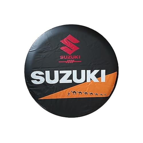 Auto Ersatzradabdeckungen, für Suzuki Swift V Hatchback 2010-2017 Reifentaschenschutzabdeckung Auto-Außendekorationszubehör,15 inch von LBWAGQW
