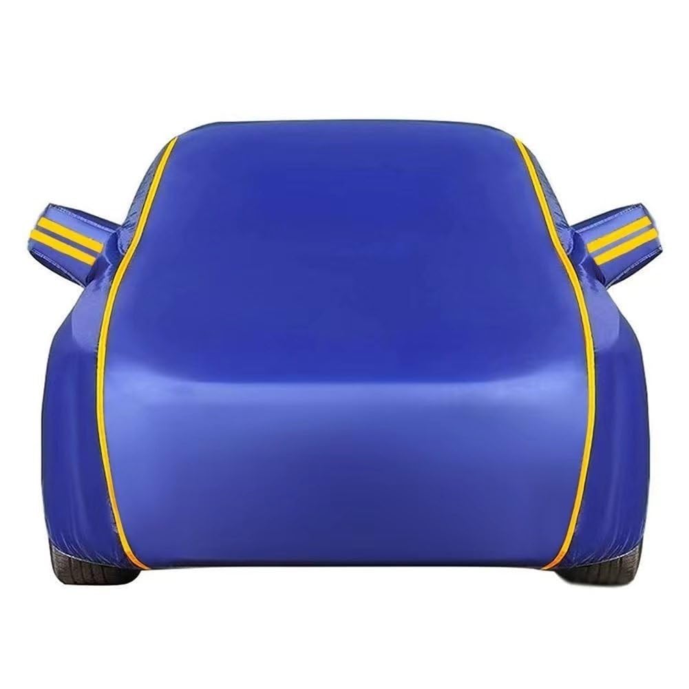Autoabdeckungen Für Peugeot 108 205 206 2014-2023 | Wasserdicht Atmungsaktiv Groß Vollständige Autoabdeckungen Draussen Frostsicher Auto Zubehör(Blue,108) von LBWARMB
