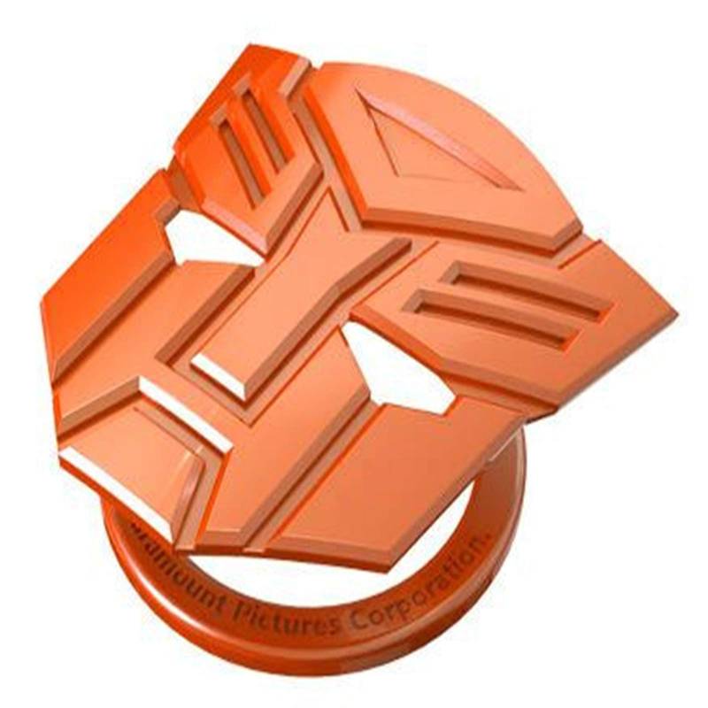 Motor-Start/Stopp-Tasten-Abdeckung, Druckknopf-Start-Tasten-Abdeckung, 3D-Stil, kratzfest, Auto-Motorschalter-Dekoration, universell (Autobot-Orange) von LCDXBYTFT