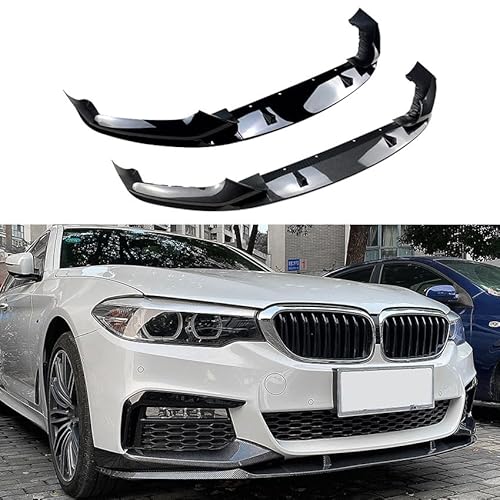 Auto Frontlippe Frontspoiler für BMW 5 Series G30 M Sport 2018-2020, Frontstoßstange Splitter Lip Diffusor Frontspoiler Protector Kits,A/Carbon Fiber von LCGAF