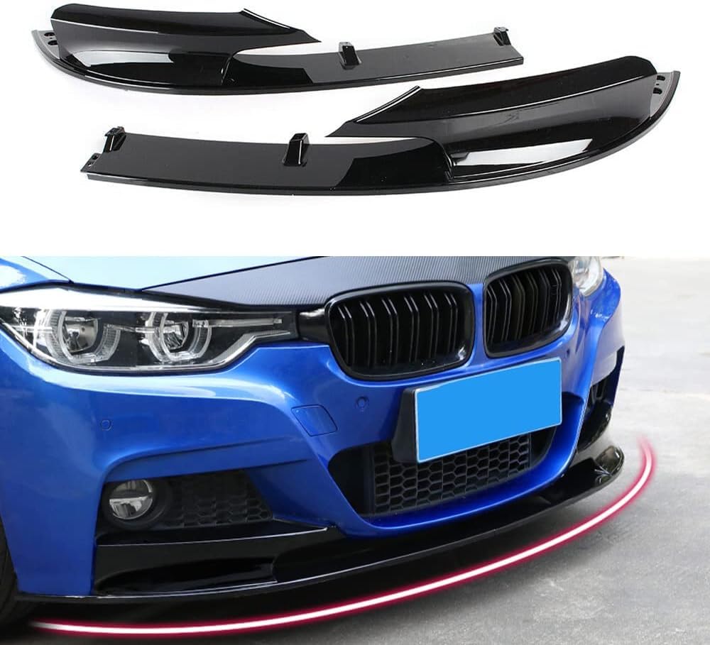 Auto Frontlippe Frontspoiler für BMW F30 F31 3 Series M-Sport 2012-2018, Frontstoßstange Splitter Lip Diffusor Frontspoiler Protector Kits von LCGAF