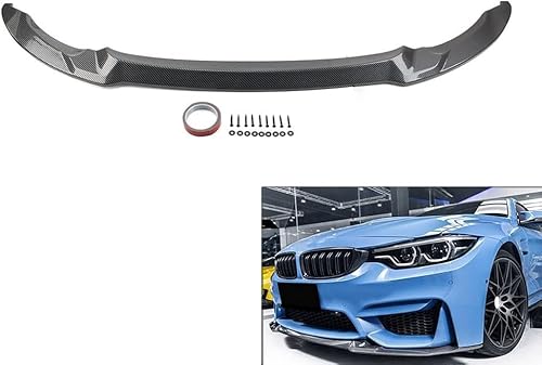 Auto Frontlippe Frontspoiler für BMW F80 M3 F82 F83 M4 2015-2020, Frontstoßstange Splitter Lip Diffusor Frontspoiler Protector Kits von LCGAF