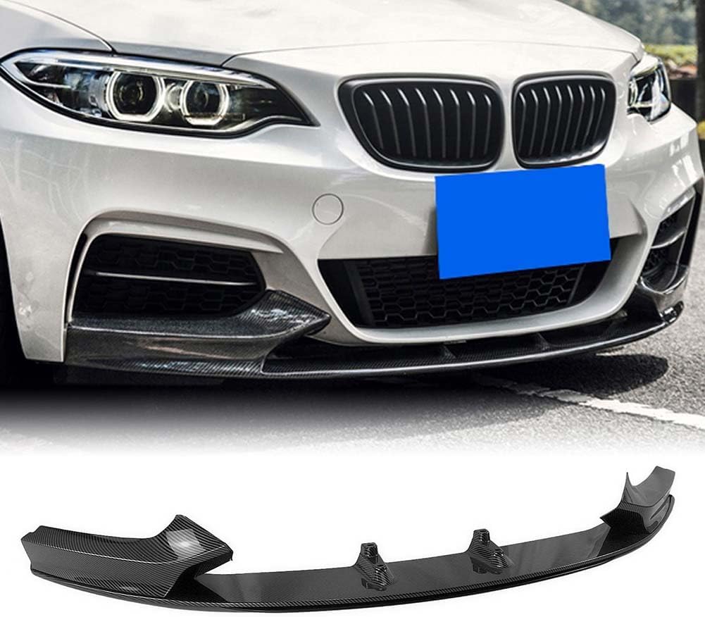 Auto Frontlippe Frontspoiler für BMW série 2 F22 F23 2014-2021, Frontstoßstange Splitter Lip Diffusor Frontspoiler Protector Kits von LCGAF