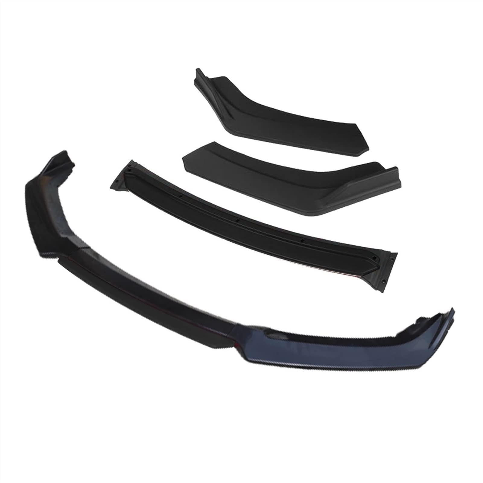 Auto Frontlippe Frontspoiler für FIAT Tipo Egea 2015-2020, Frontstoßstange Splitter Lip Diffusor Frontspoiler Protector Kits,A/4pcs+Black von LCGAF