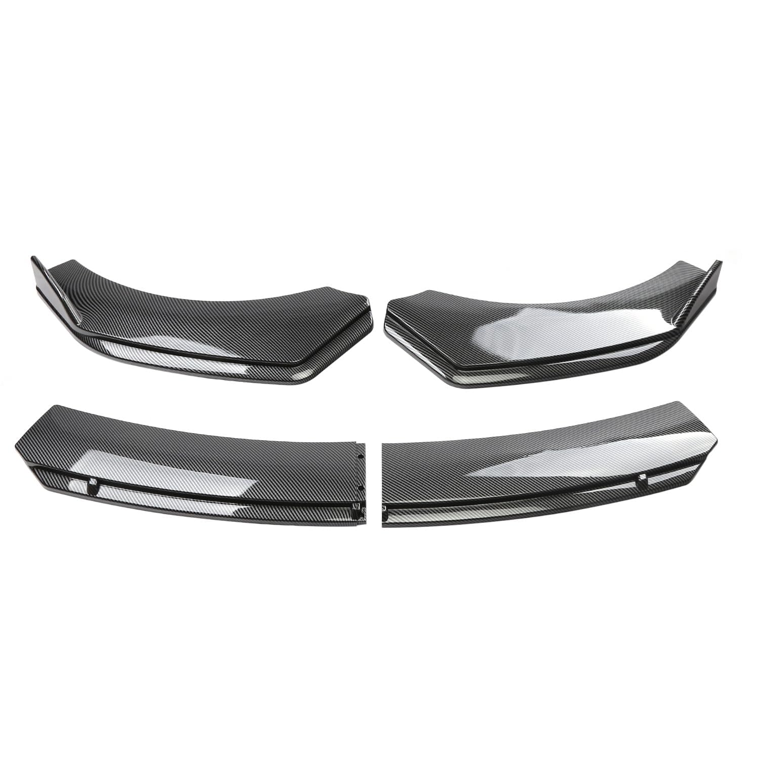 Auto Frontlippe Frontspoiler für Mercedes-Benz ML-Class (W166) 2012-2015, Frontstoßstange Splitter Lip Diffusor Frontspoiler Protector Kits,A/carbon fibre black von LCGAF