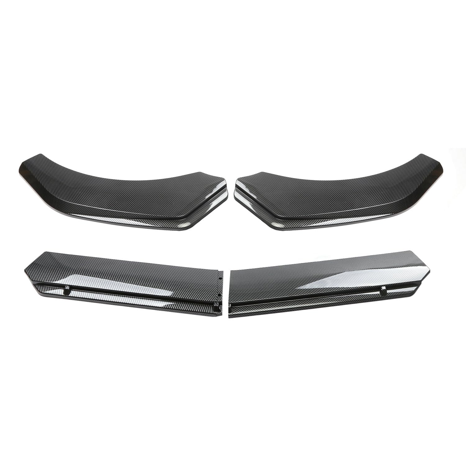 Auto Frontlippe Frontspoiler für Mercedes-Benz ML-Class (W166) 2012-2015, Frontstoßstange Splitter Lip Diffusor Frontspoiler Protector Kits,A-carbon fibre black von LCGAF