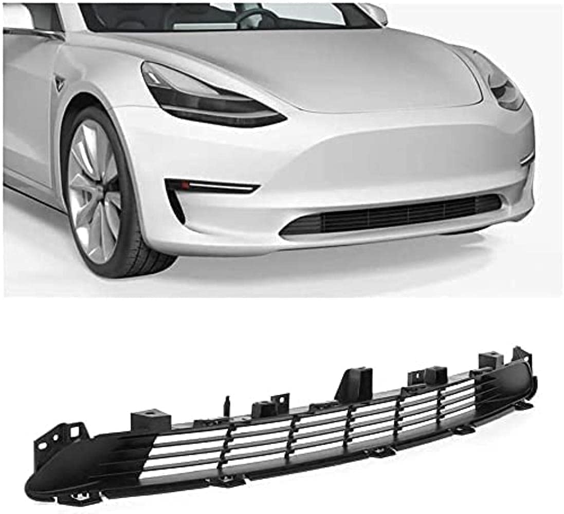 Auto Frontlippe Frontspoiler für Tesla Model 3 2017-2020, Frontstoßstange Splitter Lip Diffusor Frontspoiler Protector Kits von LCGAF