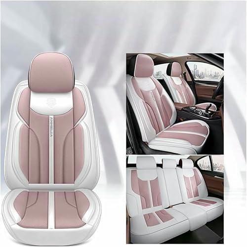 LCLCDZ Sitzbezüge Auto Autositzbezüge Universal Set für Land Rover Range Rover Evoque/Range Rover Evoque Van/Range Rover Sport/Range Rover Velar Auto Zubehör,Rosa von LCLCDZ