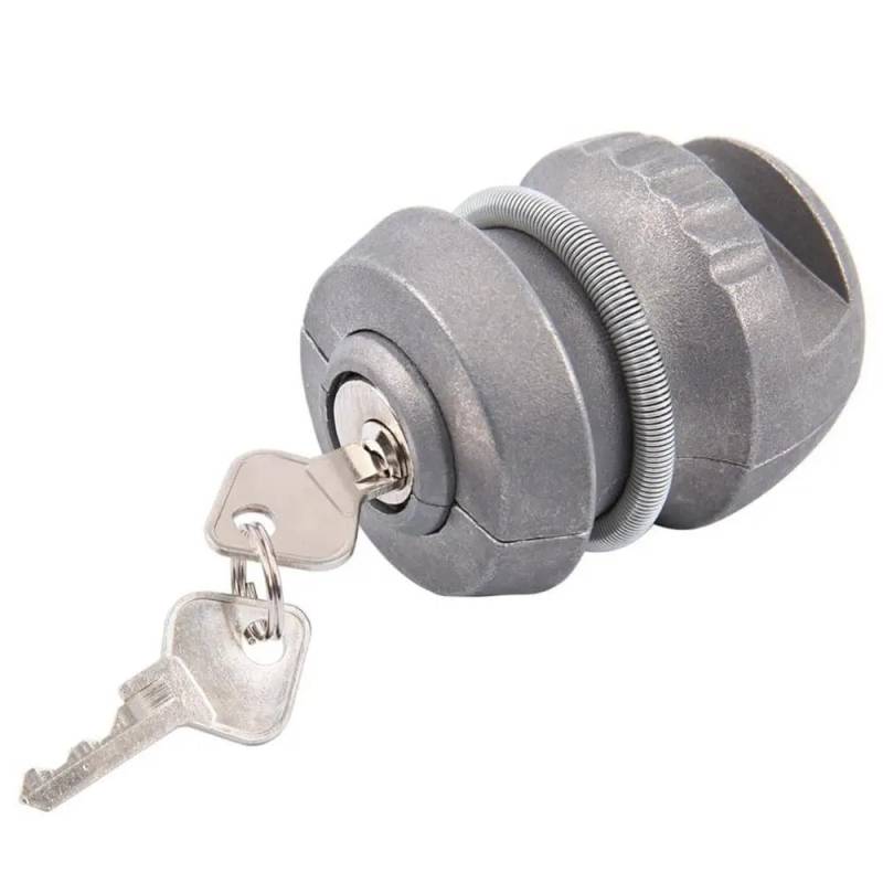 Anhängerschloss Universal Anti-Diebstahl Anhänger Caravan Aluminium Hitch Kupplung Tow Ball Lock Anhängerkupplungskugel von LCQSYE