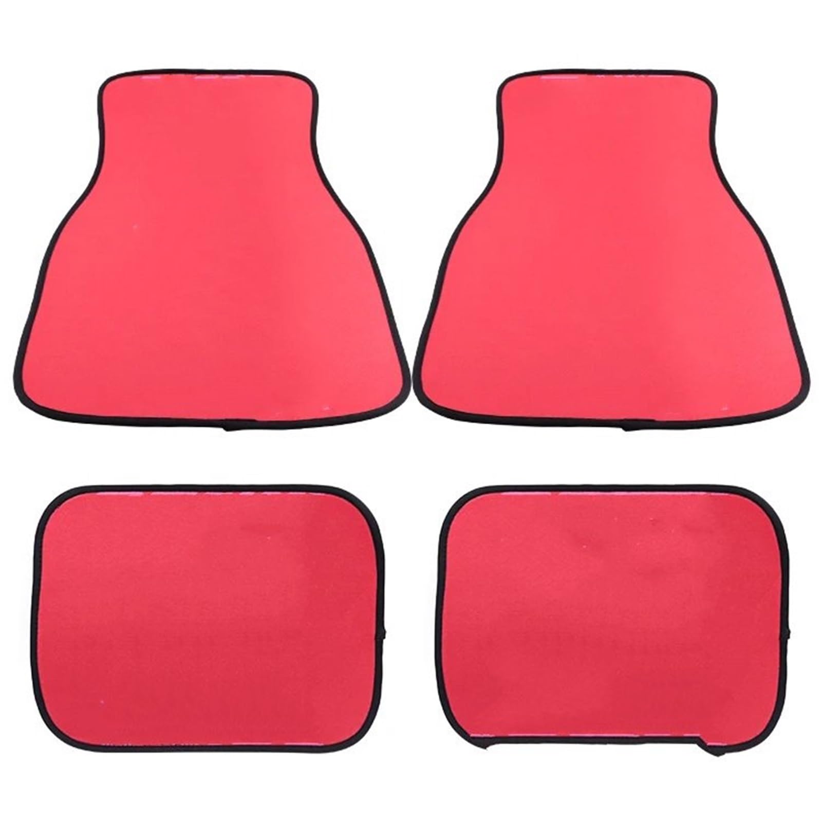 Autofußmatten-Set 4 stücke Matte Plüsch Teppich Teppich Anti-Rutsch-Fußmatten JDM Auto Matten Pad Protector Universal Für Auto Styling Antirutschmatte Auto(Hot Pink) von LCQSYE