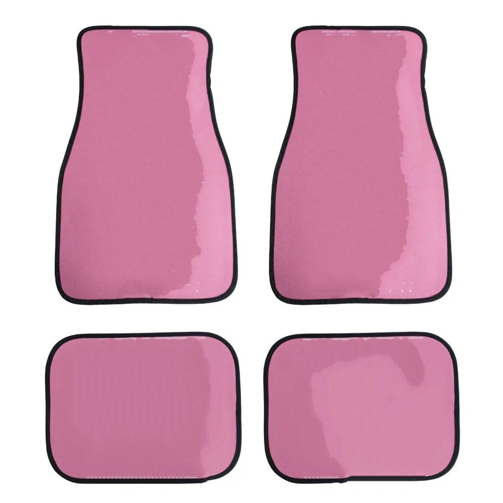 Autofußmatten-Set 4 stücke Matte Plüsch Teppich Teppich Anti-Rutsch-Fußmatten JDM Auto Matten Pad Protector Universal Für Auto Styling Antirutschmatte Auto(Pink) von LCQSYE