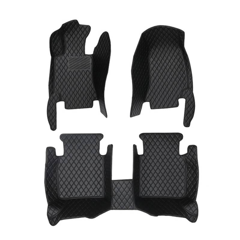 Autofußmatten-Set Auto-Bodenmatte für Mitsubishi Lancer L200 ASX 2010 2011 2012 2014 2015 2016 2017 2018 2019 2020 Auto-Innenausstattung Antirutschmatte Auto(Full Set-Black,ASX 2013-2019) von LCQSYE