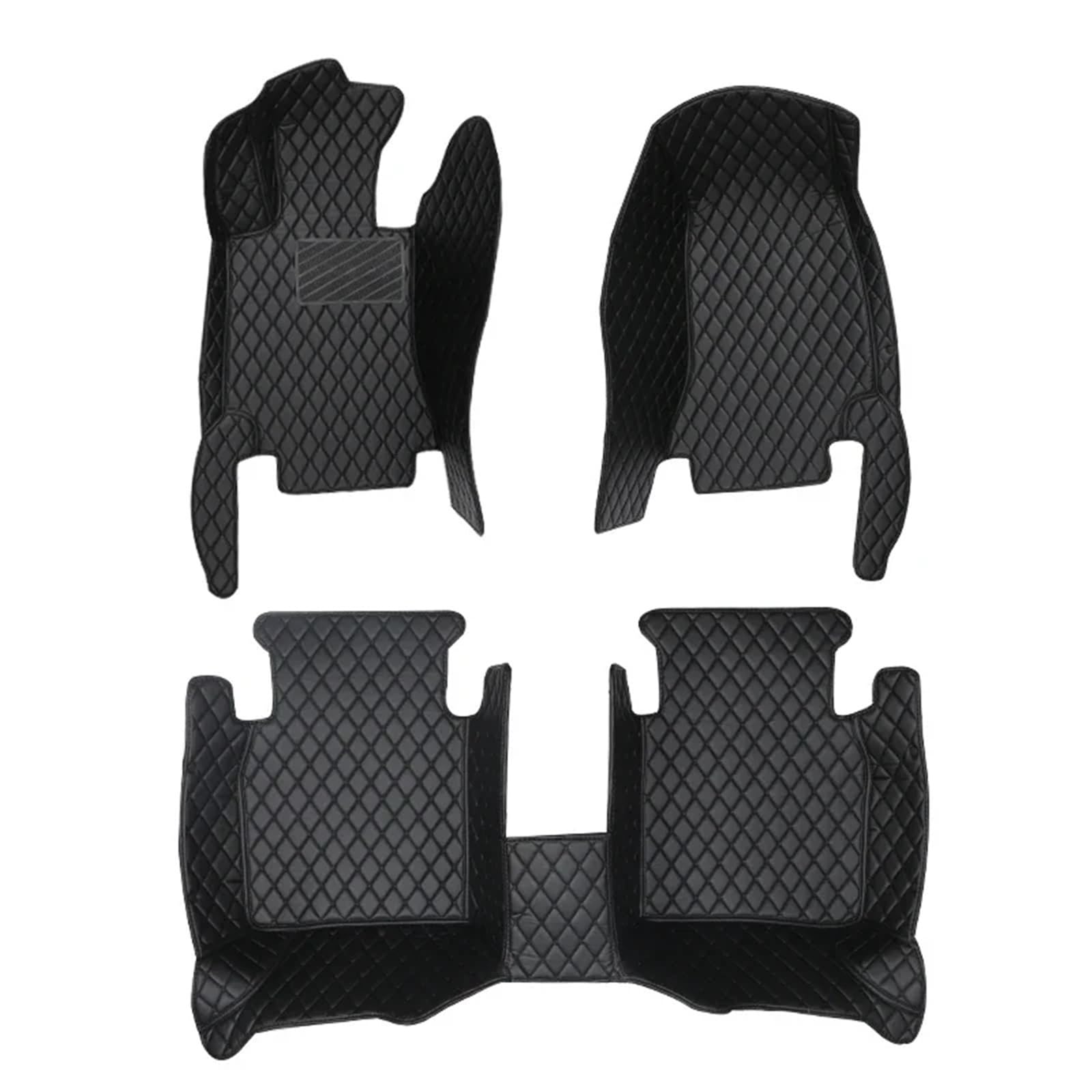 Autofußmatten-Set Auto-Fußmatten passend für BMW M3 E30 1986~1991 5-Sitzer Coupé Leder-Fußmatten Volle Abdeckung Teppichschutz Schlamm Antirutschmatte Auto(3PC Set-Black,Right) von LCQSYE