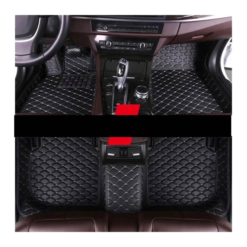 Autofußmatten-Set Auto-Fußmatten passend für Hyundai Tucson TL 2016 2017 2018 Teppiche Matte wasserdichte Teppiche Anti-Schmutz-Pad Antirutschmatte Auto(3pc Floor mats5,Left Hand Drive) von LCQSYE