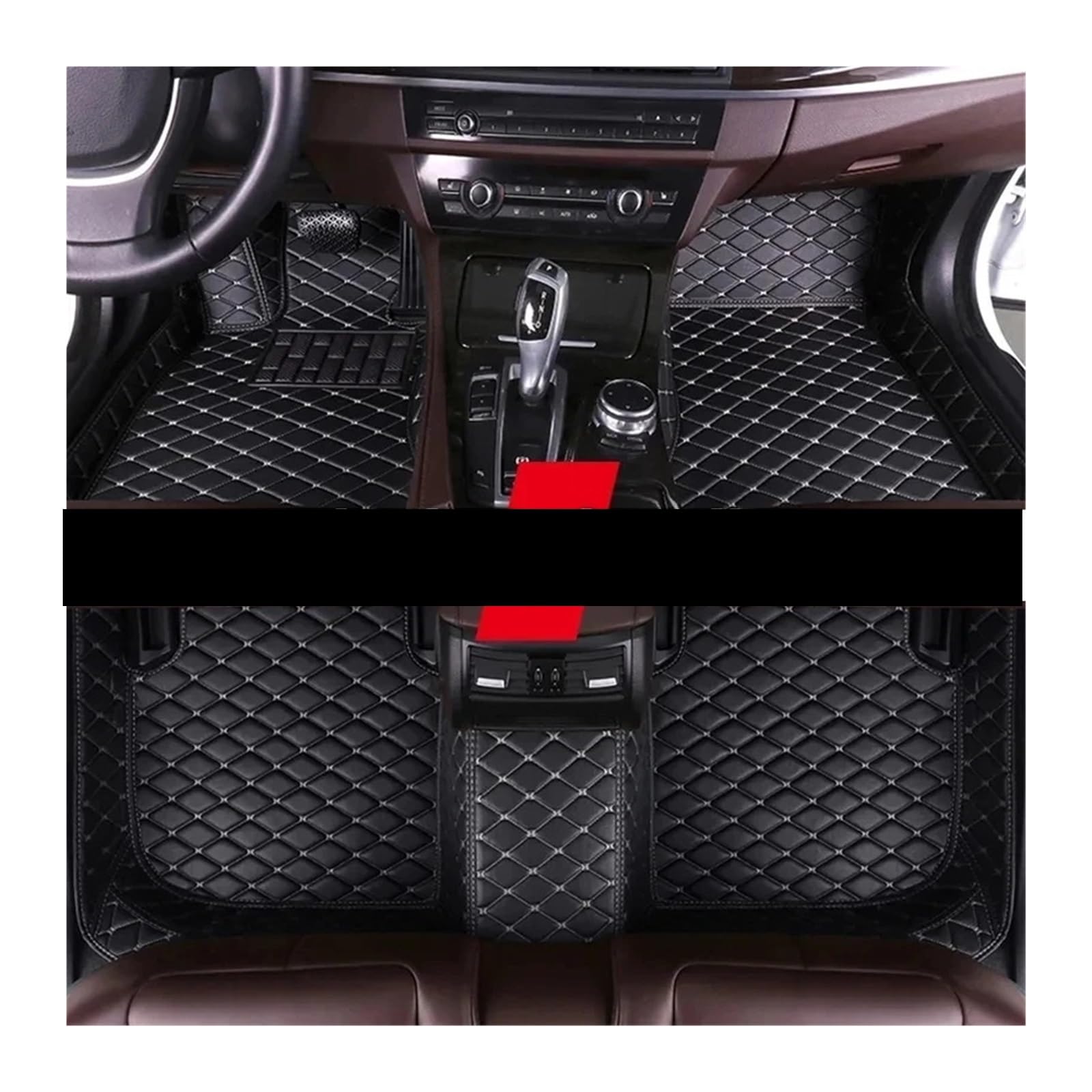 Autofußmatten-Set Auto-Fußmatten passend für Hyundai Tucson TL 2016 2017 2018 Teppiche Matte wasserdichte Teppiche Anti-Schmutz-Pad Antirutschmatte Auto(3pc Floor mats5,Right Hand Drive) von LCQSYE