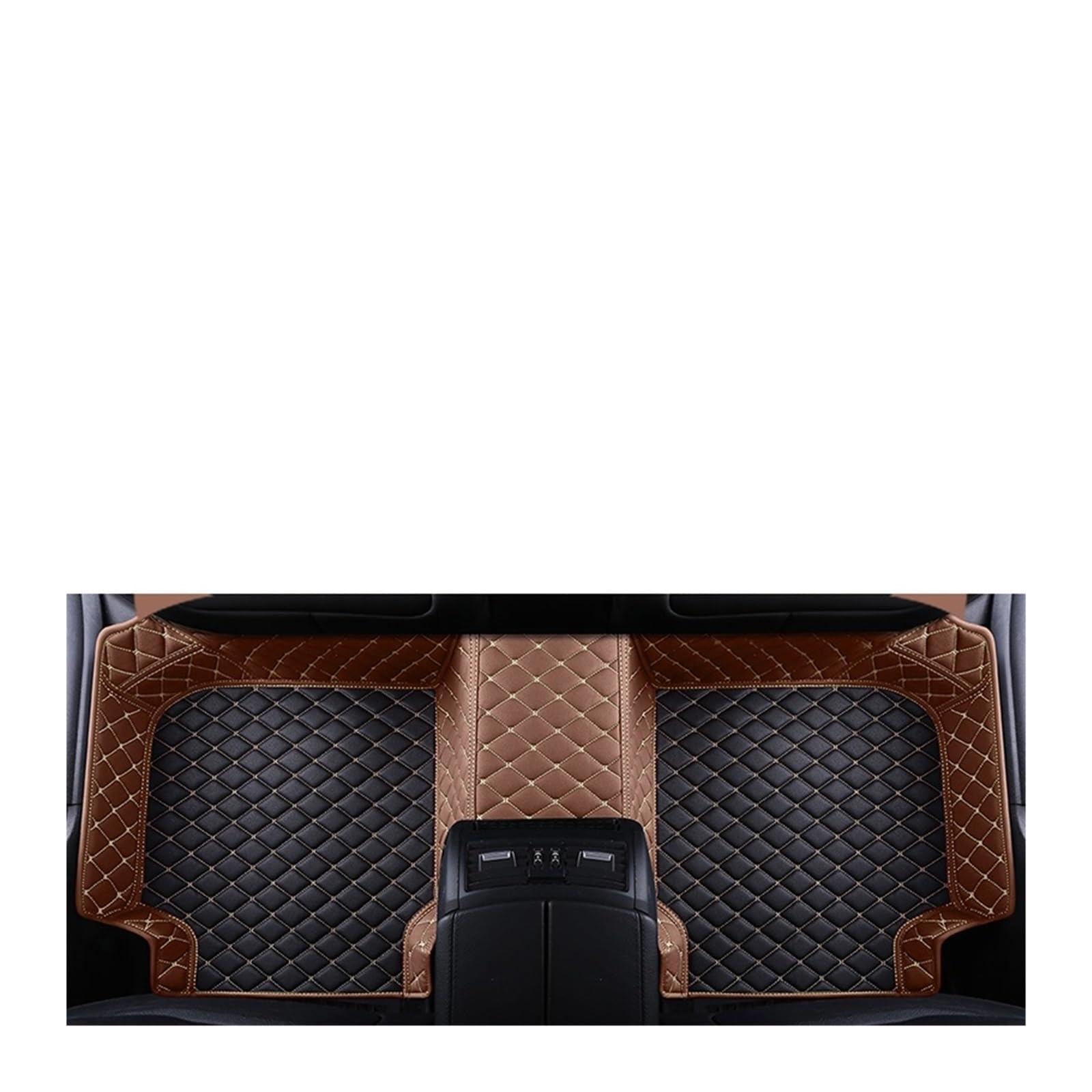 Autofußmatten-Set Custom Car Bodenmatte für Mitsubishi Eclipse Cross 2018 2019 2020 2021 Luxus Fußpolster PU-Leder Antirutschmatte Auto(Rose dust,2018-2020) von LCQSYE