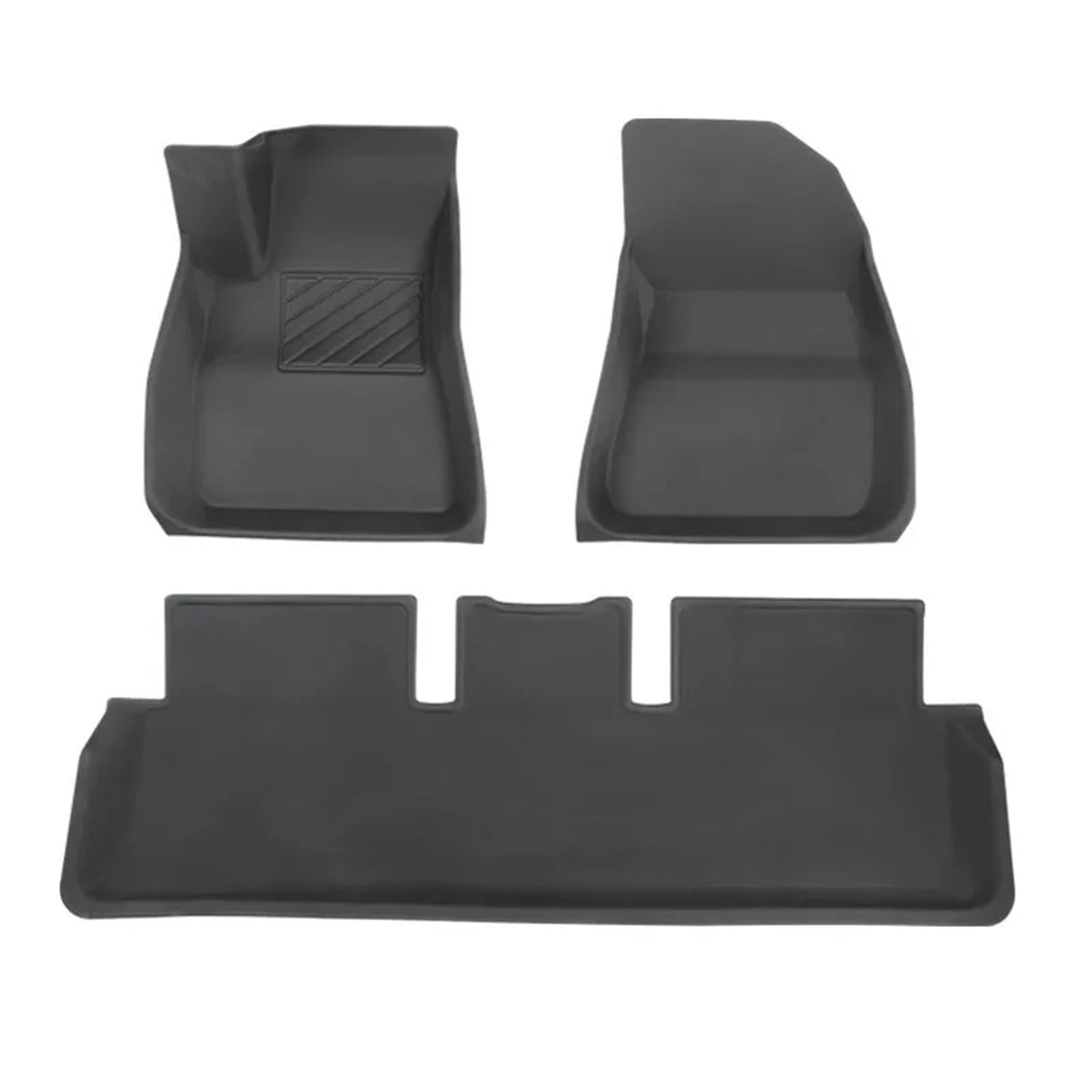 Autofußmatten-Set Passend für Tesla Model Y Auto Fußmatte Linkes Hinterrad Gemusterte Fußpolster Bodenmatte XPE Universalfahrzeug Antirutschmatte Auto(3 Left Rudder Foot pad) von LCQSYE