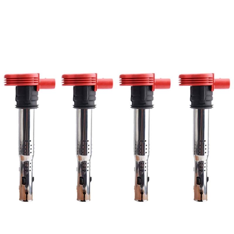 zündspule 1/2/3/4PCS Auto Zündspule Für VW Für Jetta ForGolf Für Passat Für Tiguan CC Für Audi Ignition Coil(4PCS) von LCQSYE