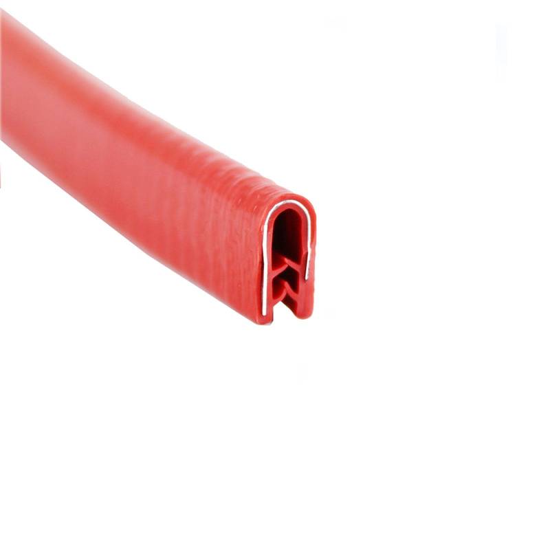 U-Zierleiste, 6,56 Fuß, passend for Autotür-Gummi-Dichtungsstreifen mit Stahl-Autotürschutz, rot, 10 mm x 7 mm(Red,13mm x 8mm) von LCUVIMPEX