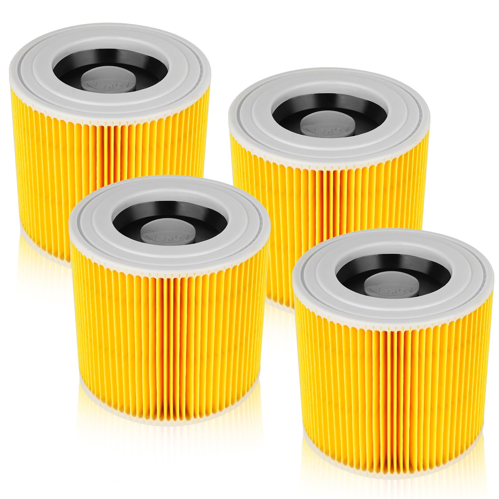 4 Stück Filter - für Kärcher Wd3 Filter for für Kärcher Filter Wd3 Vacuum Cleaners WD1, WD2, WD3, MV3, MV2 SE4001 SE4002 MV3、MV2、A、K、KNT、NT、SE、VC Also Suitable für Kärcher Staubsauger Ersatzteile von LCXCXY