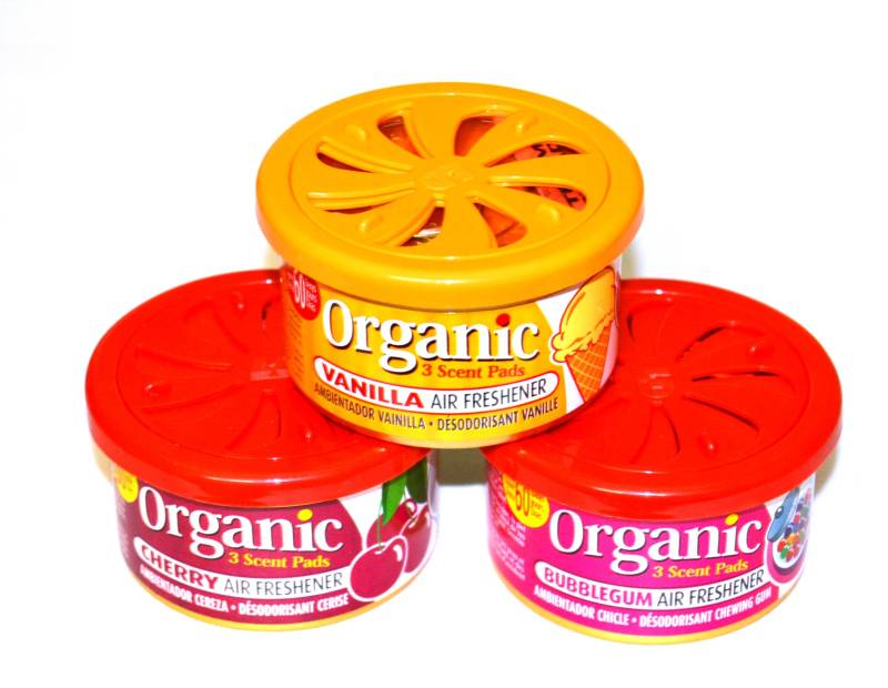 FRUCHT-Trio Duftmix 3 Duftdosen Organic Scents - je 1x Cherry, Vanille, Bubble Gum Autoduft von LD