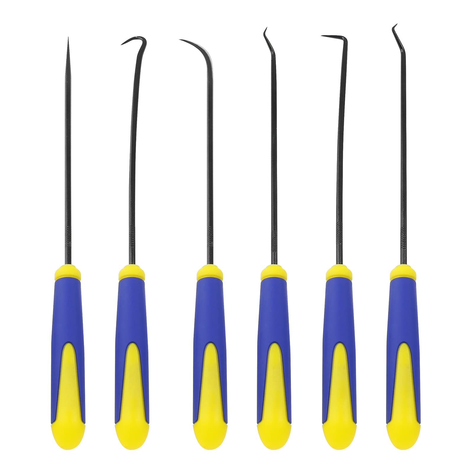 LDEXIN Präzisions-Haken- und Pick-Set zum Entfernen von Schlauchdichtung und Öldichtung, 24,1 cm Gesamtlänge, Blau, 6-teilig von LDEXIN