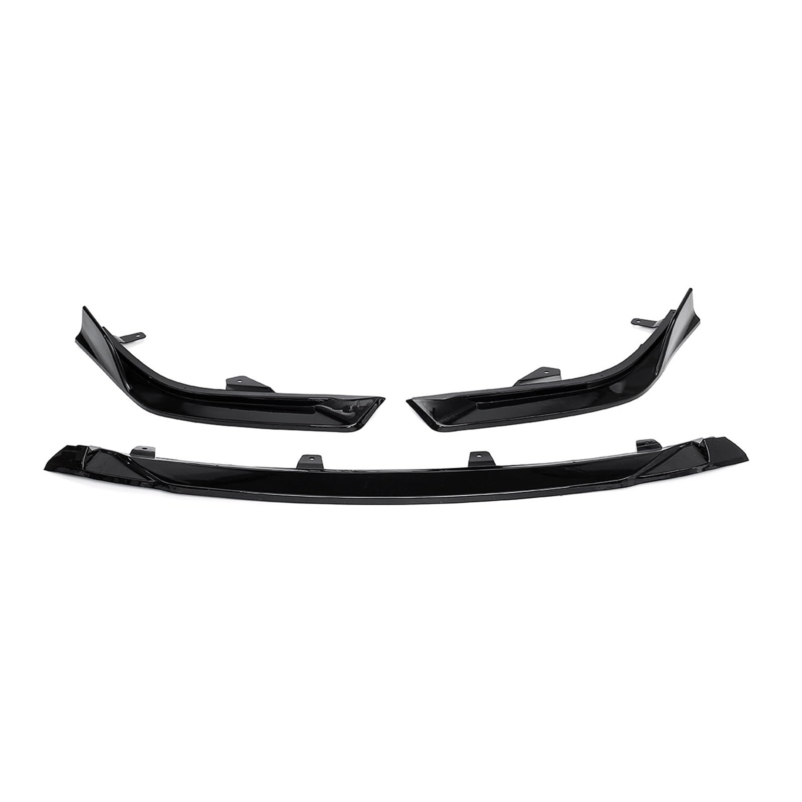 LDFREBCX 3-teiliges Frontspoiler-Kit for die vordere Stoßstange, Lippe, Spoiler, unterer Diffusor, seitlicher Splitter, kompatibel mit Lexus ES350 ES300h 2018 2019 2020, Autozubehör(Glossy Black) von LDFREBCX