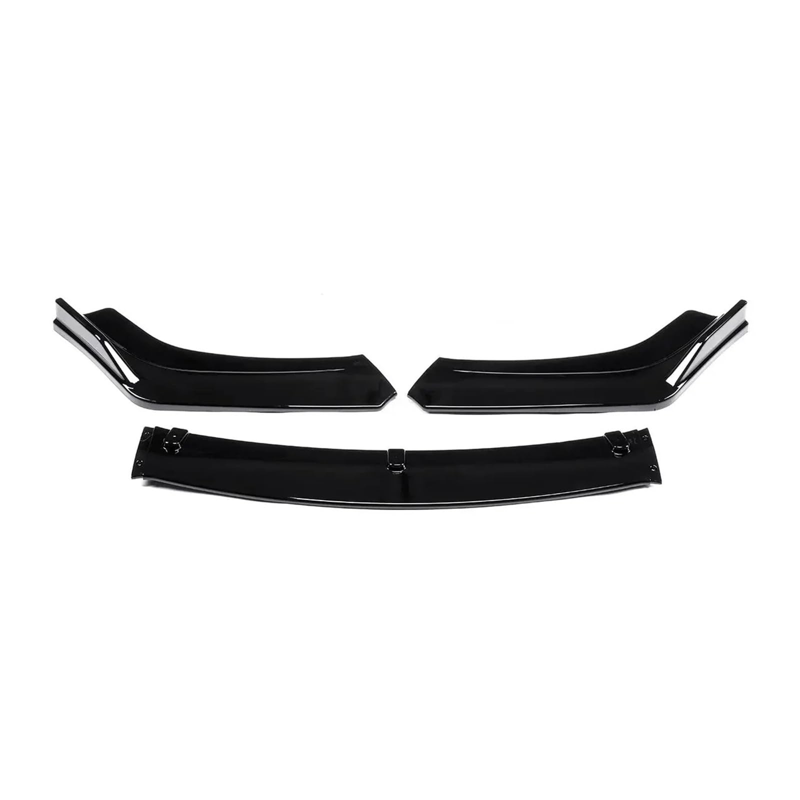 LDFREBCX 3-teiliges Universal-Auto-Frontstoßstangenlippen-Diffusor-Spoilersplitter-Kinn-Kompatibel for Mazda, kompatibel for KIA, kompatibel for Hyundai-Bodykit(Glossy black1) von LDFREBCX