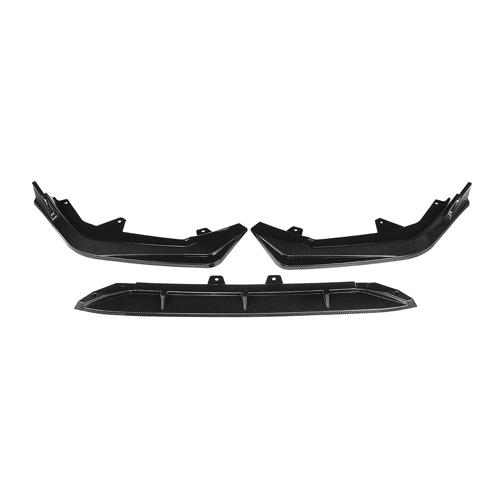 LDFREBCX Auto Front Stoßstange Lip Spoiler Kompatibel for Civic 2021-2022 11th Front Stoßstange Splitter Diffusor Körper Kit Körper Kit(Carbon Fiber Look) von LDFREBCX