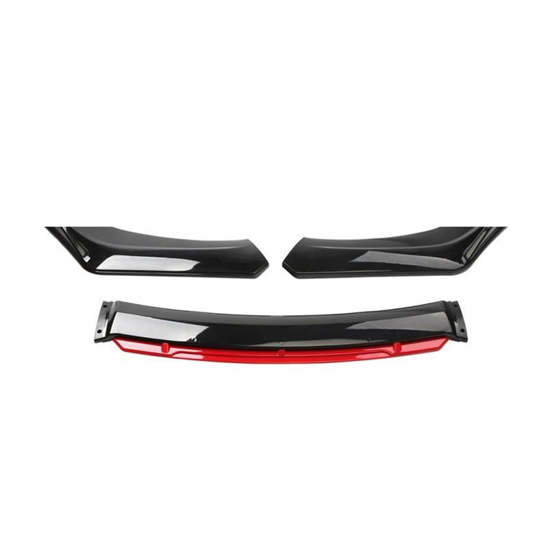 LDFREBCX Auto Frontspoilerlippe Splitter Universal Spoiler Diffusorlippe Kompatibel for Bmw e46 e90 e60 e36 e39 f10 f20 f30 Kompatibel for Audi a3 a4 a5 a6 a8(Black red) von LDFREBCX