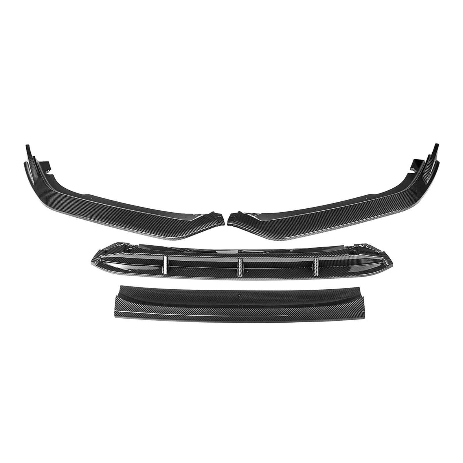 LDFREBCX Auto-Frontstoßstangenlippenspoiler Kompatibel for Accord 10.5th Gen 2021 2022 Auto-Frontstoßstangenlippenspoiler-Diffusorschutz(Carbon Fiber Look) von LDFREBCX