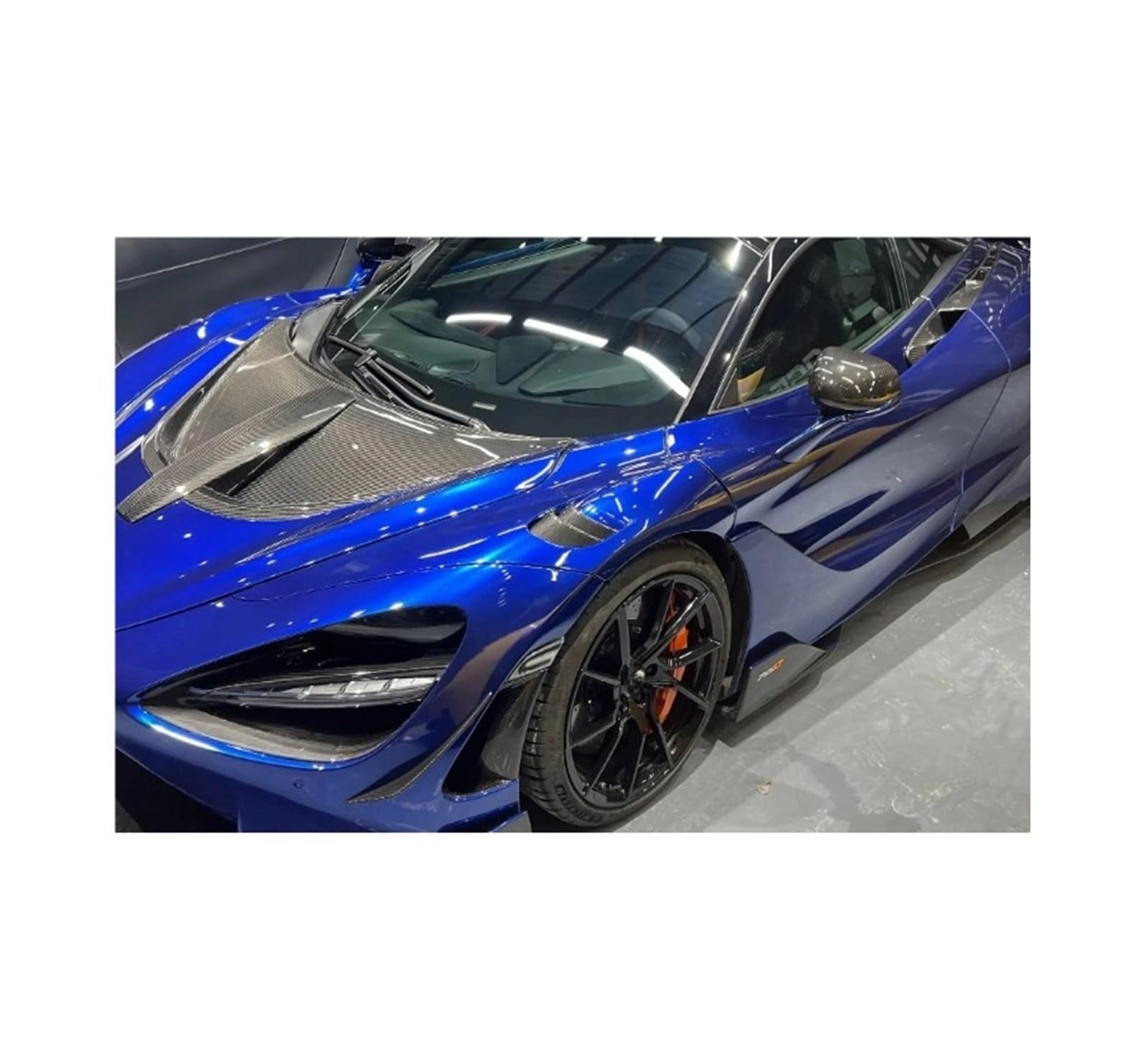 LDFREBCX Kompatibel for Mclaren 720s Modifiziertes, kompatibel mit 765lt Frontstoßstange, Heckblattverkleidung, Seitenschweller, Kotflügel, Motorhaubenlippe, Dry Carbon Kit(Compatible for 765lt Leaf P von LDFREBCX