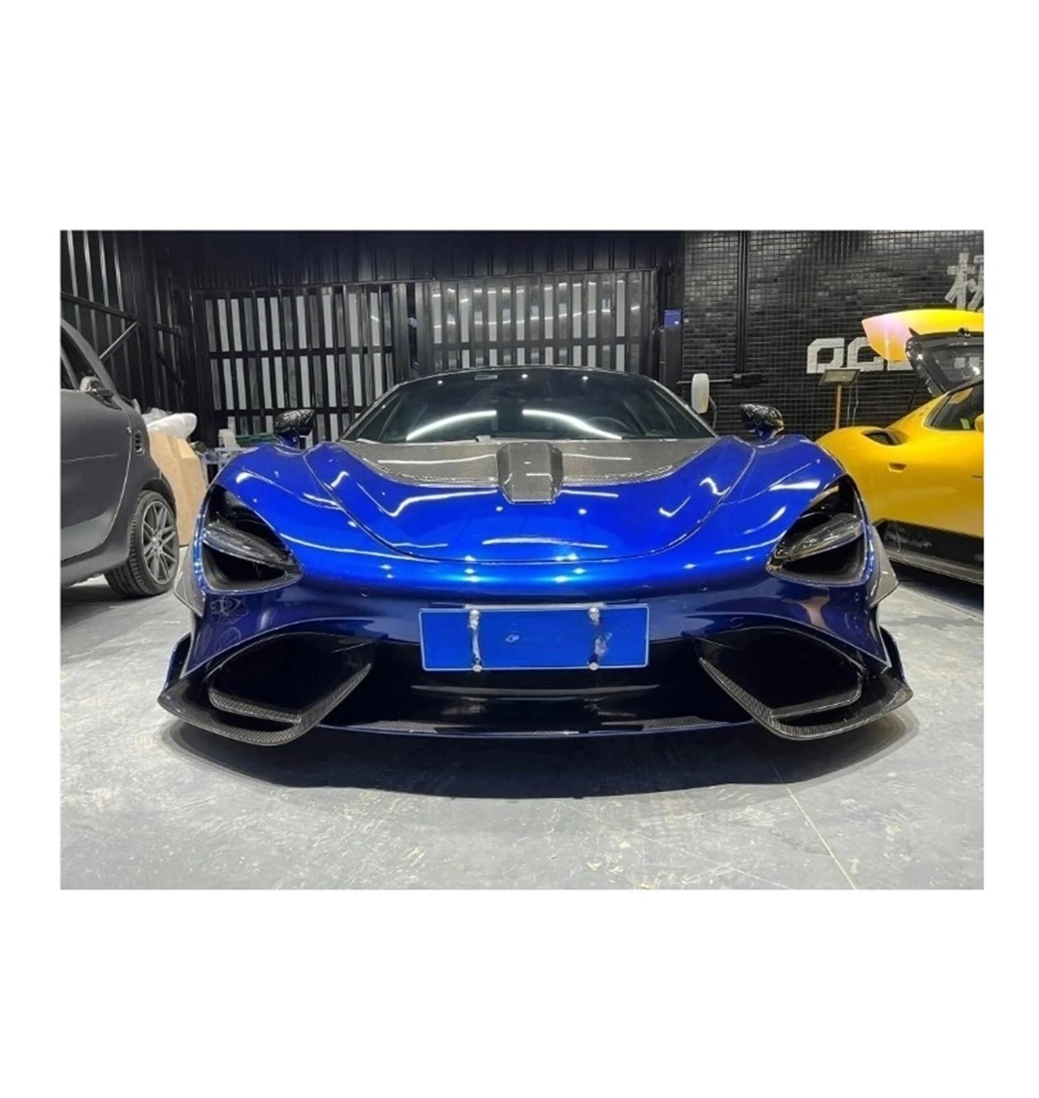 LDFREBCX Kompatibel for Mclaren 720s Modifiziertes, kompatibel mit 765lt Frontstoßstange, Heckblattverkleidung, Seitenschweller, Kotflügel, Motorhaubenlippe, Dry Carbon Kit(Compatible for 765lt Front von LDFREBCX