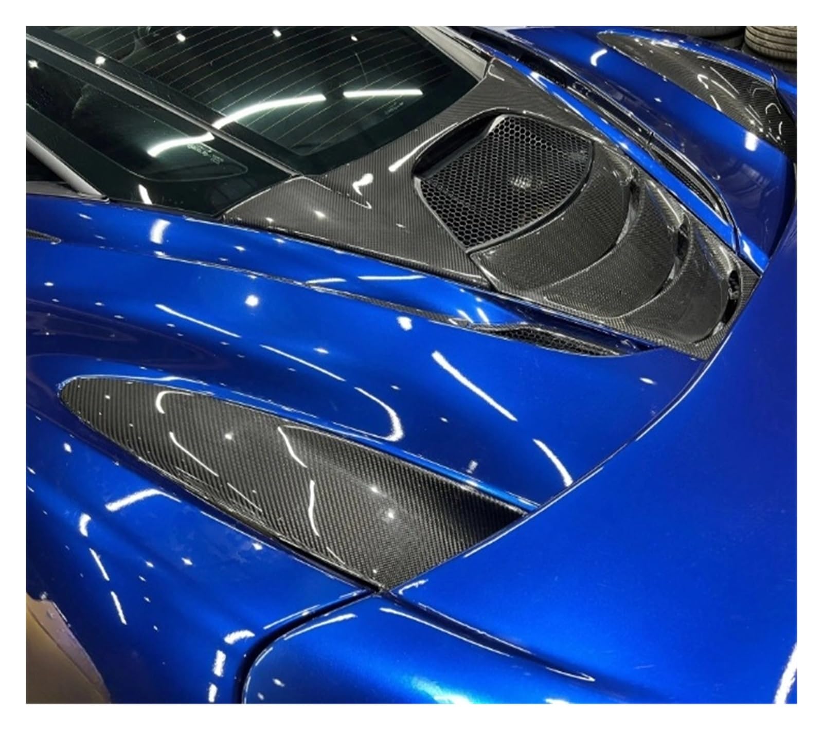 LDFREBCX Kompatibel for Mclaren 720s Modifiziertes, kompatibel mit 765lt Frontstoßstange, Heckblattverkleidung, Seitenschweller, Kotflügel, Motorhaubenlippe, Dry Carbon Kit(Oem Rear Fender Inta) von LDFREBCX