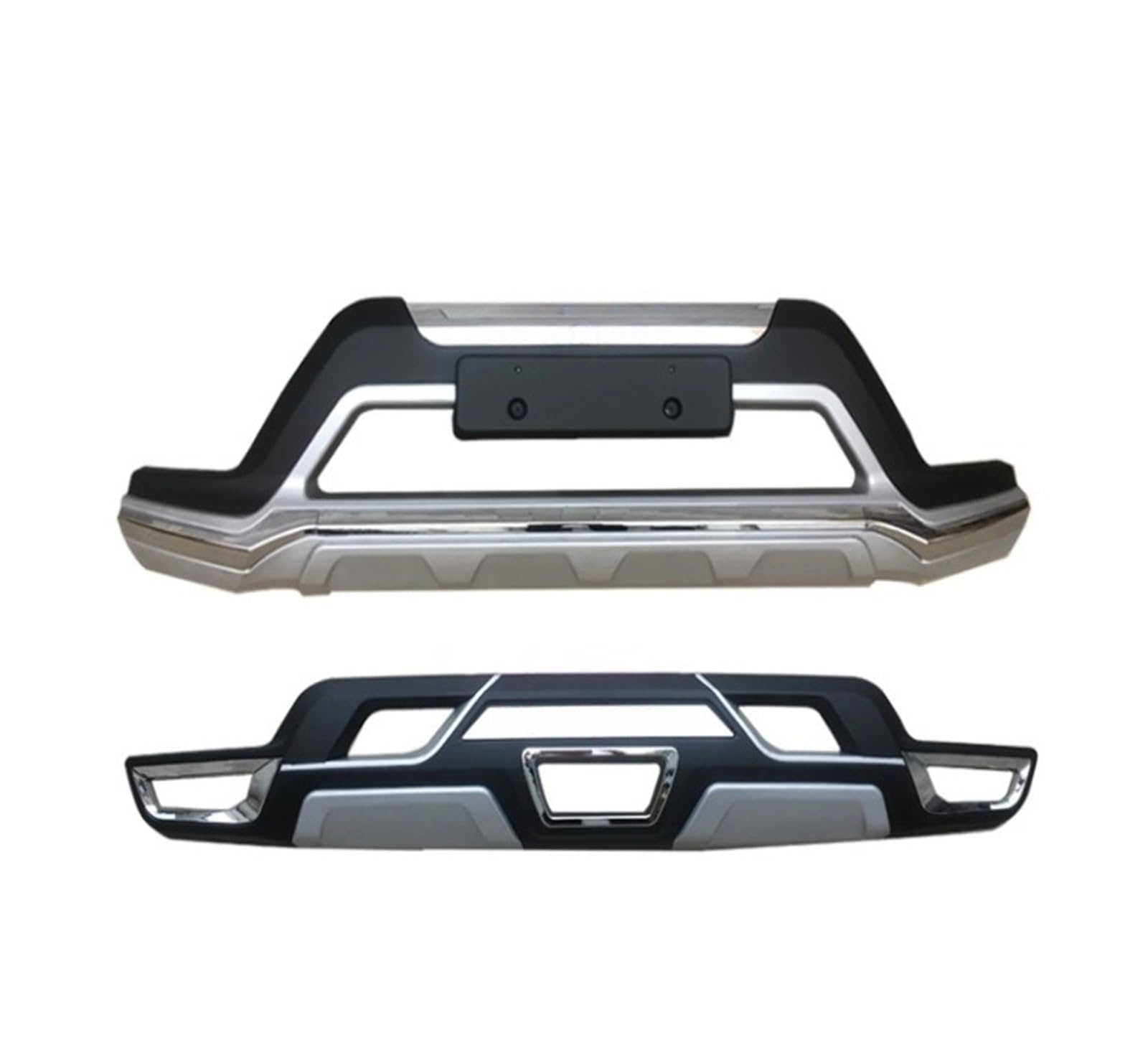 LDFREBCX Kompatibel for Nissan X-Trail 2014-2021 ABS Technische Kunststoffe Vorderen und hinteren stoßfänger kollision vermeidung schutz auto zubehör(2pcs 2014-2016 A) von LDFREBCX