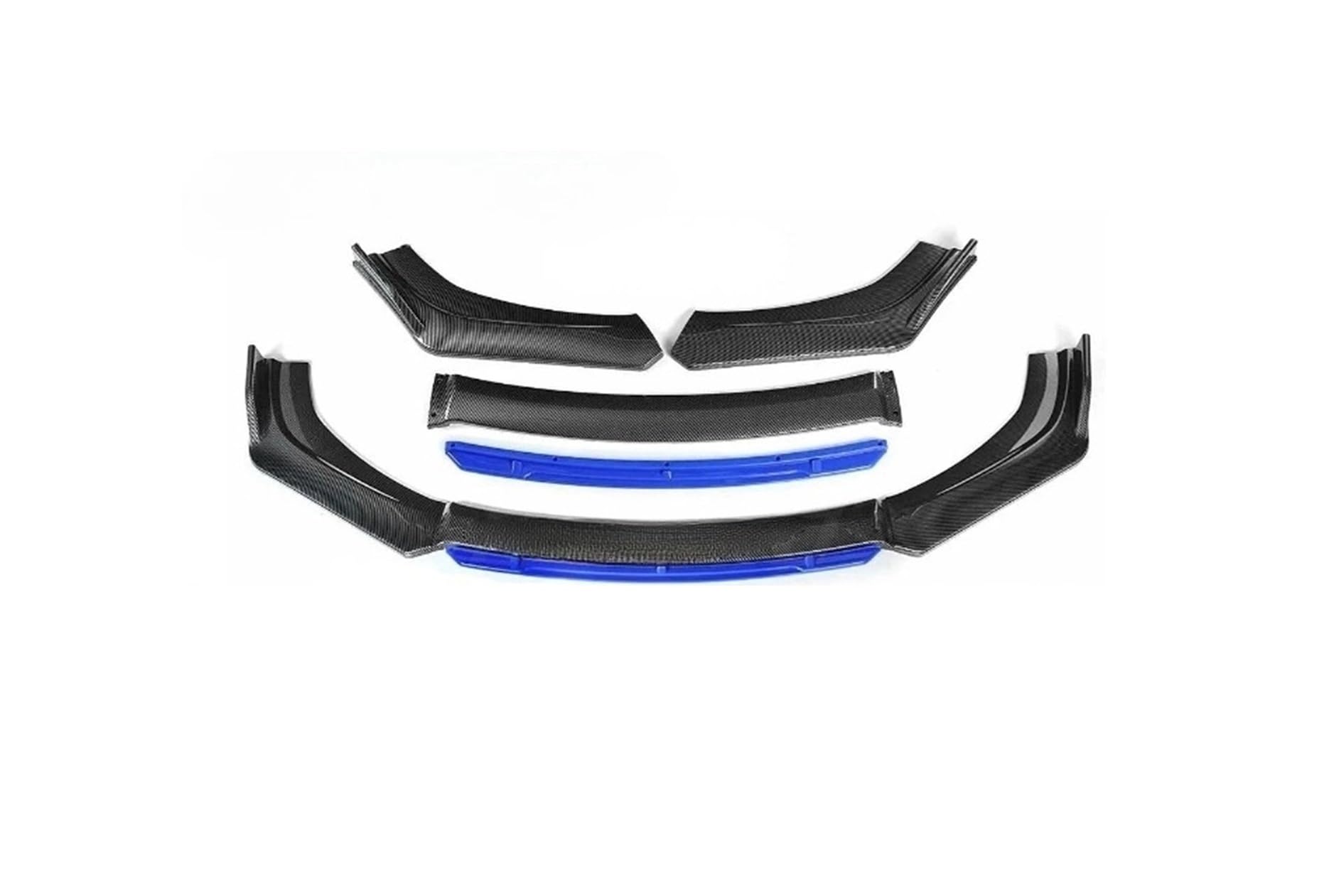 LDFREBCX Universeller Auto-Frontstoßstangensplitter, Lippenspoiler, Kinn-Body-Kit, Diffusor, kompatibel mit KIA, kompatibel mit Civic Accord, kompatibel mit F30 F10 G20 G30(Carbon-Blue) von LDFREBCX