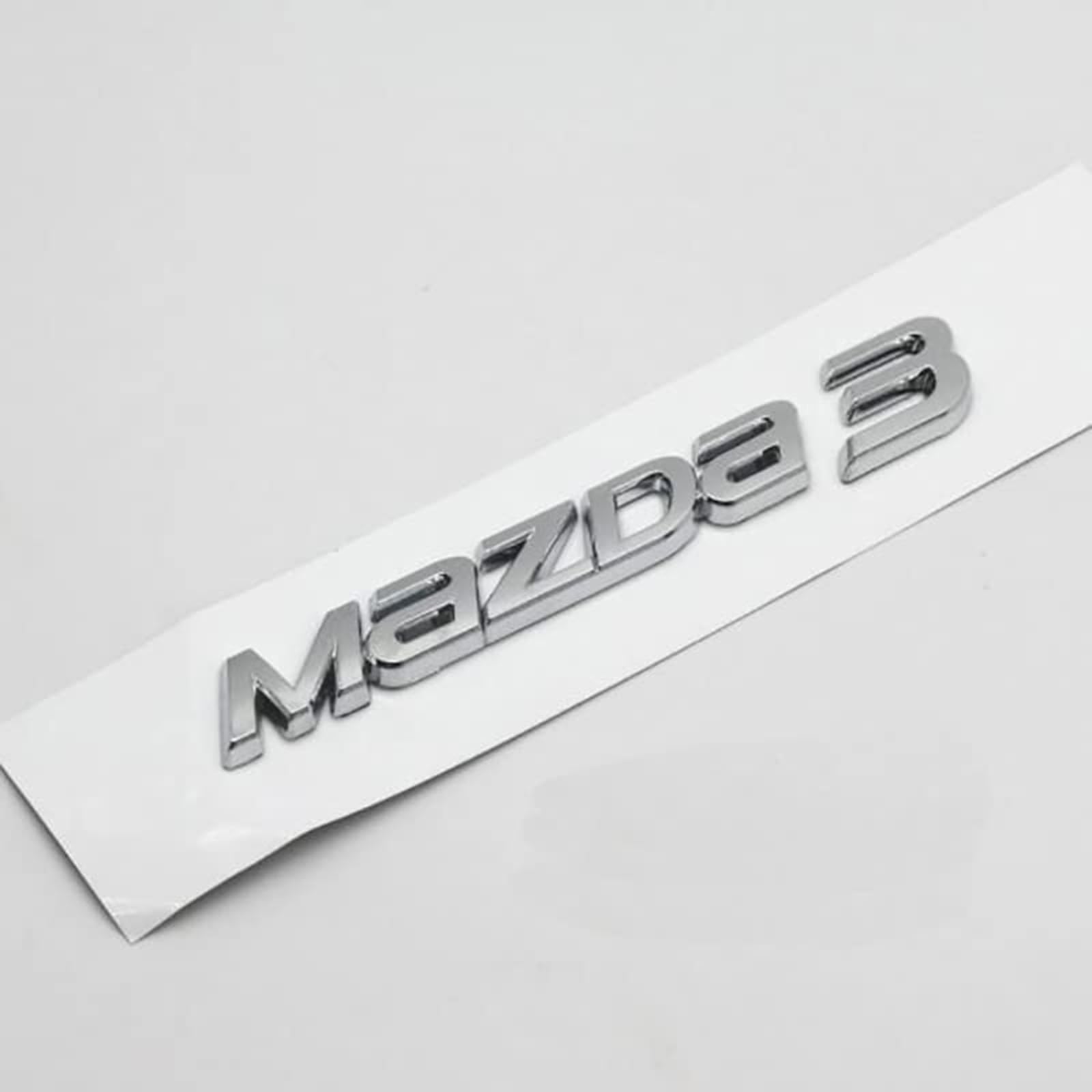 LDJSNC Auto Emblem Aufkleber für Mazda Artez Enxela Mazda 6 3, Auto Logo Abzeichen Metall Emblem Frontklappe Kofferraum Heckklappen Etikett, Dekoration Styling Zubehör,A von LDJSNC