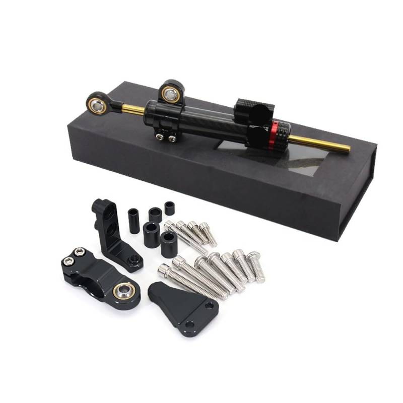 Für A&prilia Für RS660 Für RS 660 2021 2022 2023 Motorrad Lenkung Stabilität Dämpfer Motorrad Lenkung Stabilisator Halterung Kit(Set color-01) von LDUTIU