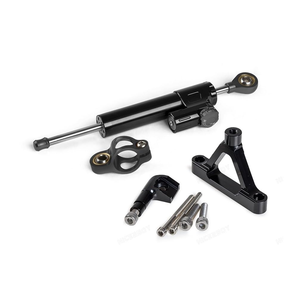 Für K&awasaki Für Ninja Für ZX-6R Für ZX6R 2007 2008 Motorrad Stabilisator Lenkung Dämpfer Halterung Kit(Set color-01) von LDUTIU