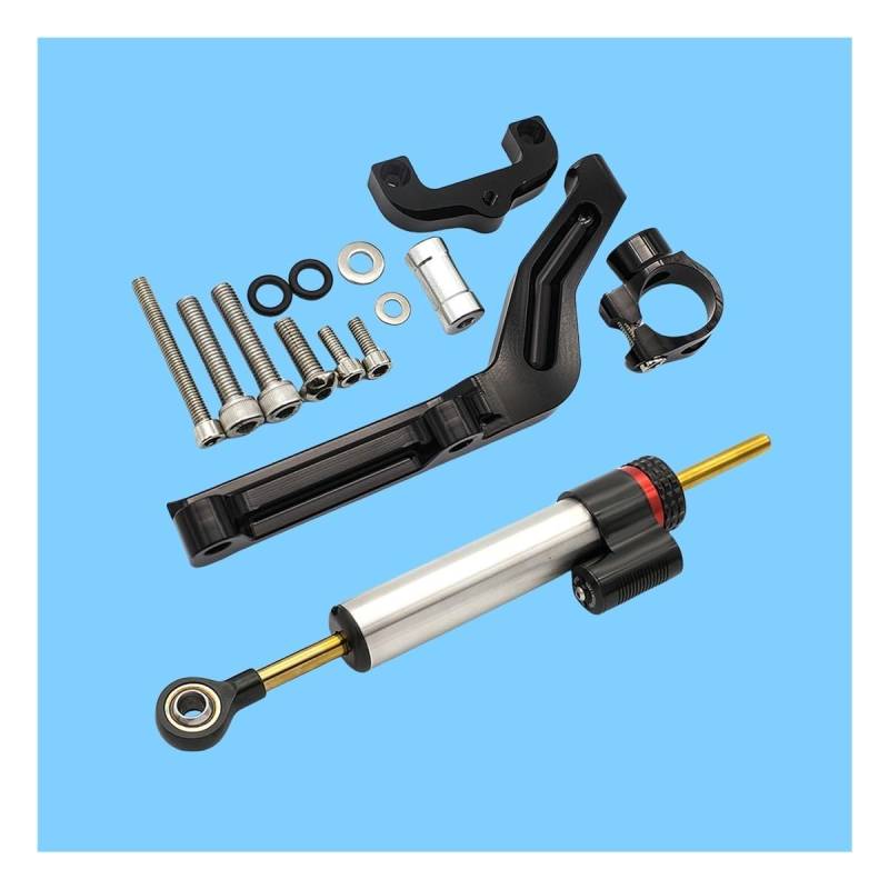 Für K&awasaki Für Z650 Für Z 650 2017-2023 Motorrad Lenkung Dämpfer Stabilisator Halterung Unterstützung Montage Kit(Damper n Bracket E) von LDUTIU