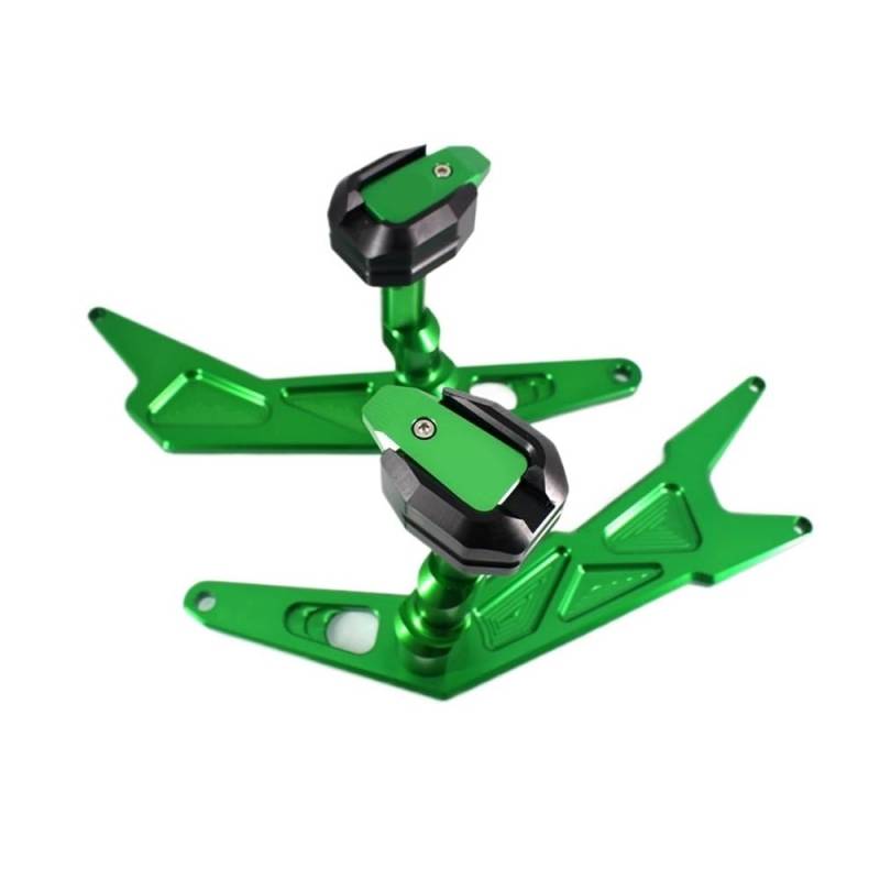 Für NINJA250 Für NINJA300 Für NINJA 250 300 Motorrad Fallende Schutz Rahmen Slider Verkleidung Schutz Anti Crash Pad Protector fallschutz rahmenschieber(Green) von LDUTIU