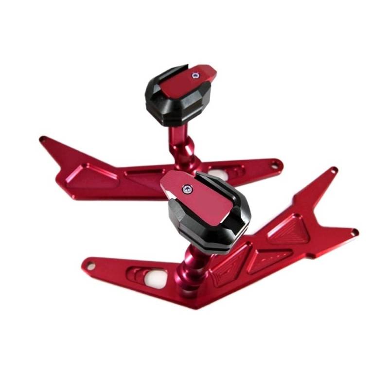 Für NINJA250 Für NINJA300 Für NINJA 250 300 Motorrad Fallende Schutz Rahmen Slider Verkleidung Schutz Anti Crash Pad Protector fallschutz rahmenschieber(Red) von LDUTIU