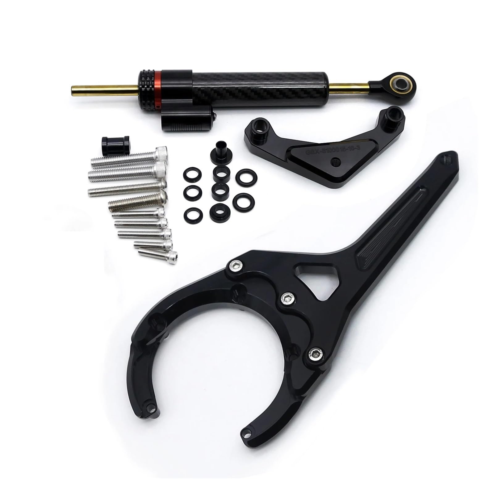 Für S&uzuki Für GSX-S 1000 Für GSXS1000 Für GSX-S1000F 2016-2024 Motorrad Lenkung Dämpfer Stabilisator Halterung Unterstützung Montage Kit(Damper n Bracket A) von LDUTIU