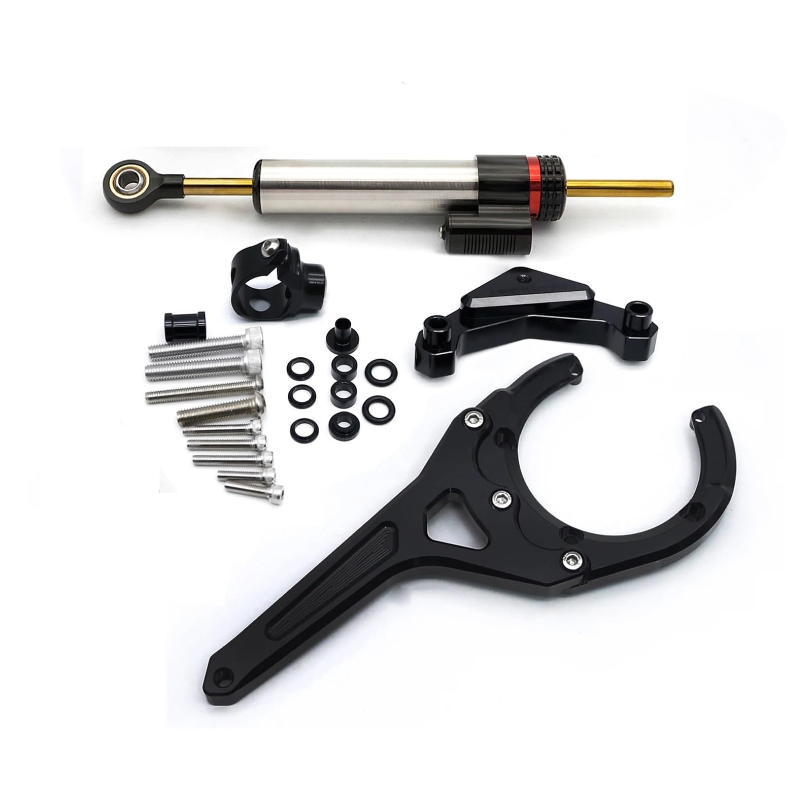 Für S&uzuki Für GSX-S 1000 Für GSXS1000 Für GSX-S1000F 2016-2024 Motorrad Lenkung Dämpfer Stabilisator Halterung Unterstützung Montage Kit(Damper n Bracket B) von LDUTIU