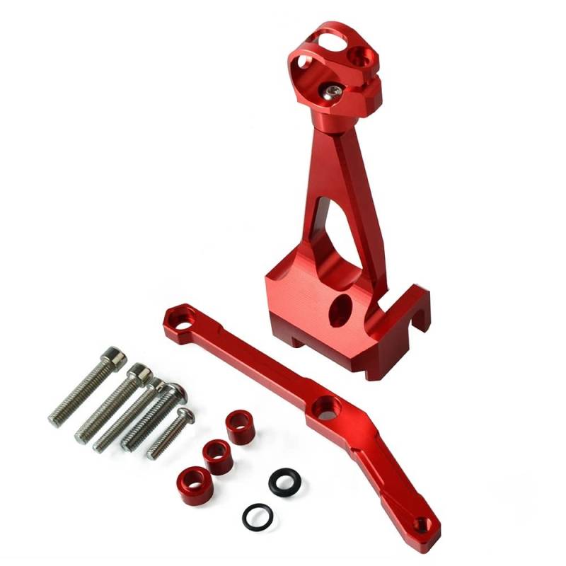 Für Y&amaha Für MT-09 Für FZ 09 Für FZ09 Für MT09 Motorrad Lenkung Stabilisieren Dämpfer Halterung Montieren Motorrad Dämpfer Lenkung(Red) von LDUTIU