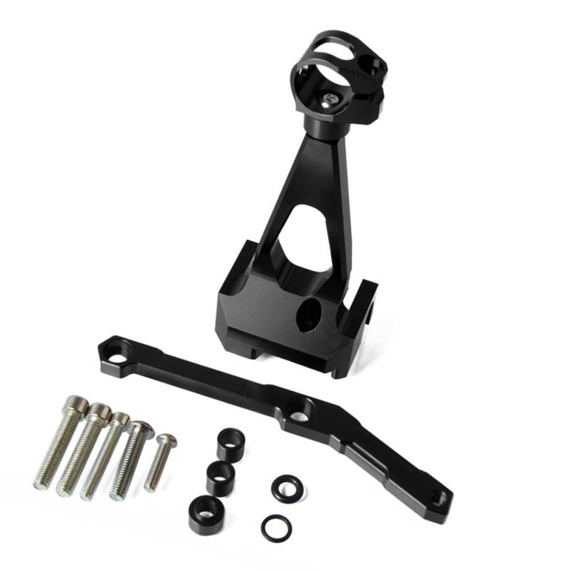 Für Y&amaha Für MT-09 Für MT09 Für MT 09 2013-2019 Motorrad Lenkung Stabilisieren Dämpfer Montage Halterung Kit(Black) von LDUTIU