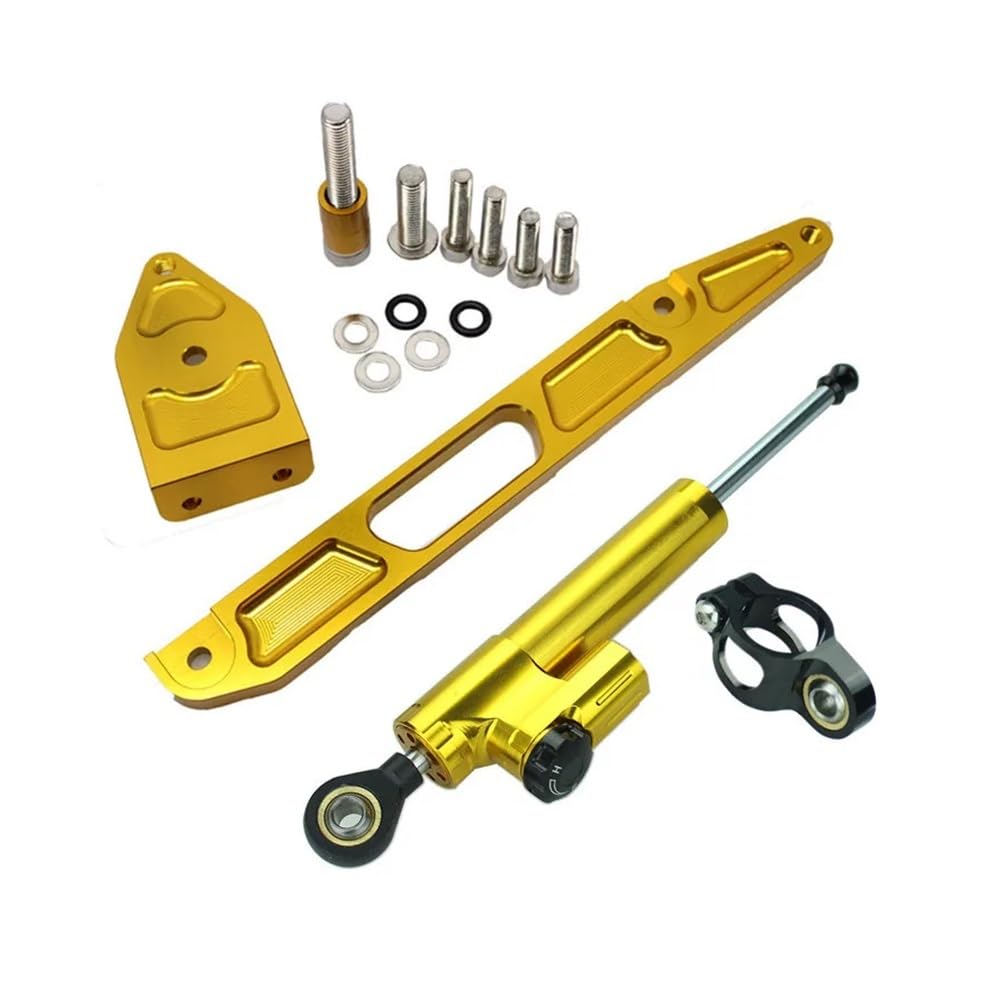 Für Y&amaha Für XJR1300 Für XJR 1300 1998-2015 Motorrad Lenkung Stabilisator Dämpfer Halterung Montage Kit(Damper n Bracket D) von LDUTIU